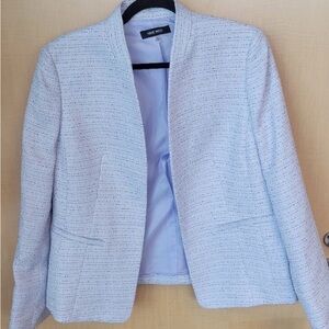 Nine West Light Purple Textured Blazer